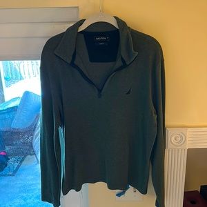 Nautica men’s slim fit medium long sleeve quarter zip